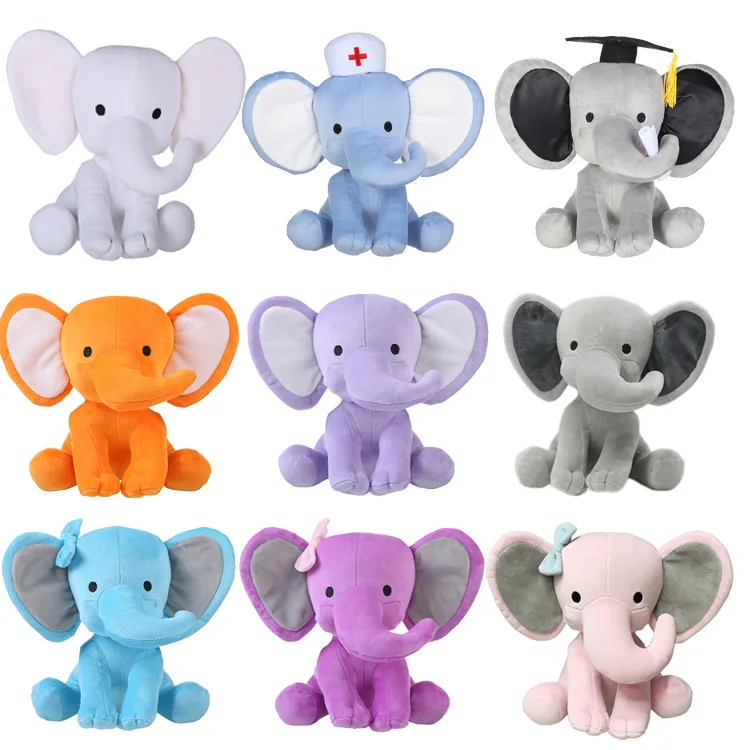 Personalized Sublimation Purple Plush Blank Elephants Wholesale Custom Souvenir Baby Elephant Soft Toys Alibaba