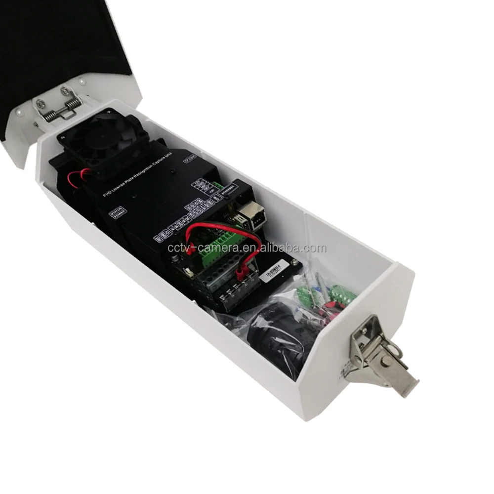 Intelligent High Resolution White LED Car Number Plate Capture Recognition ANPR LPR IP Camera