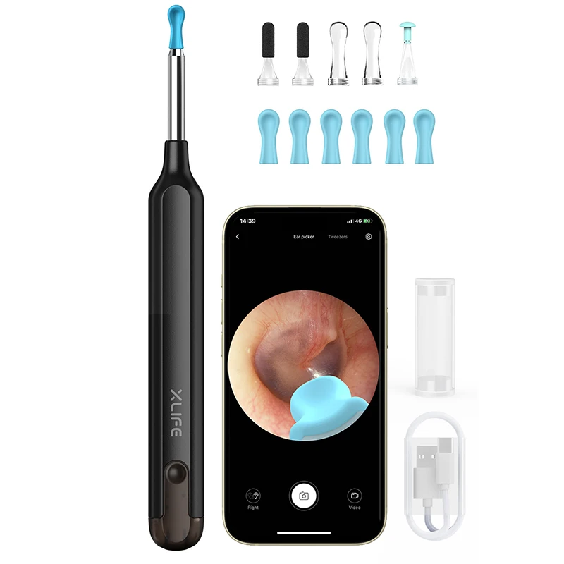 Xlife X1+ Endoscope Wifi Otoscope Smart Earwax Remover Visual Ear
