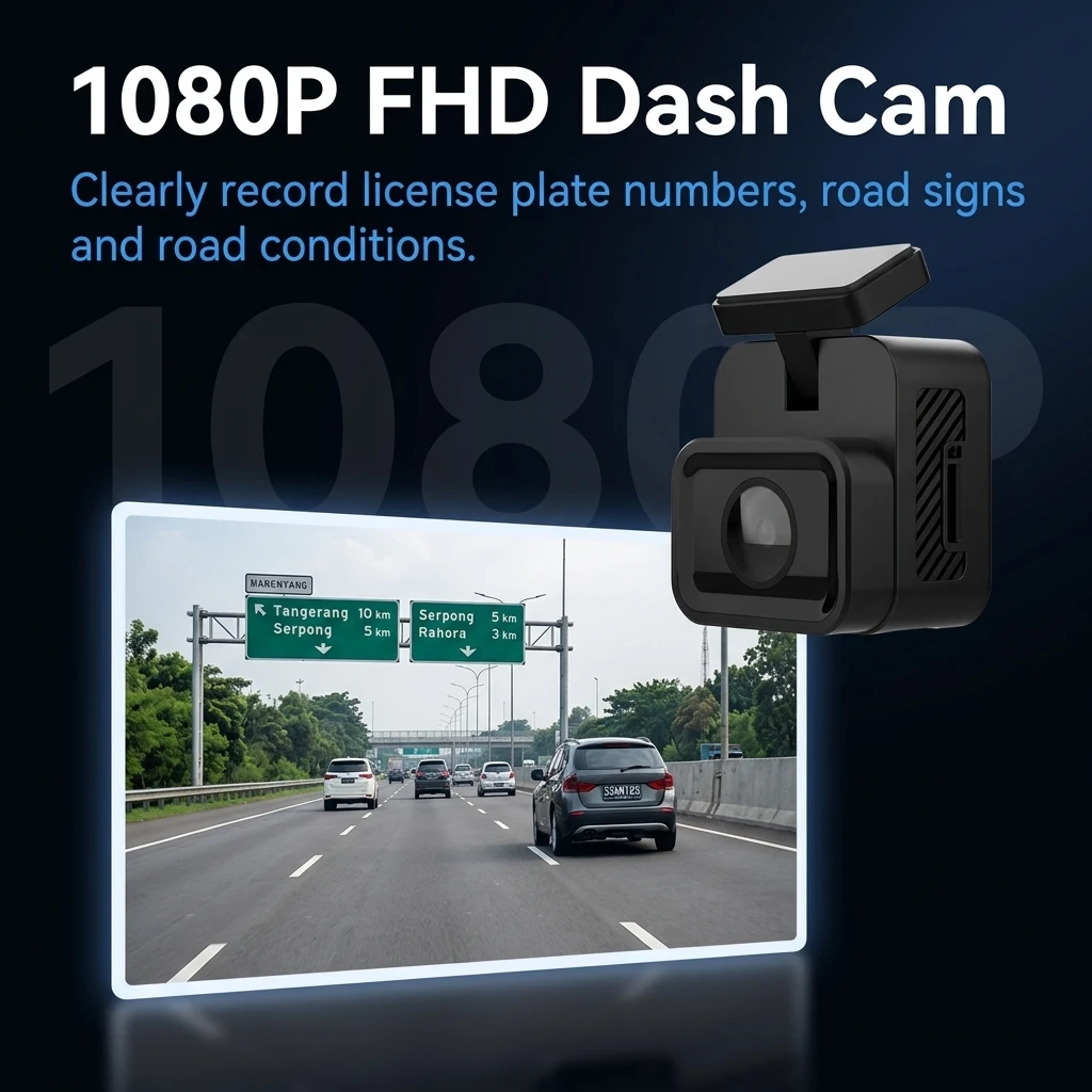 1080P Dashcam 120 Degree Parking Mode Dashcam for Car