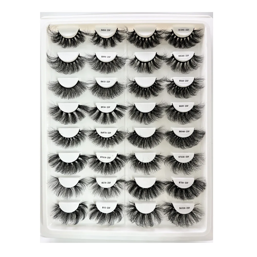 Lashes Vendor Full Strip Eyelashes Luxury Eyelashes Fluffy Lash 25mm ...
