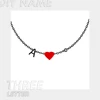 Collana con 3 [Lettere/Segni Zodiacali/Pietre Portafortuna]