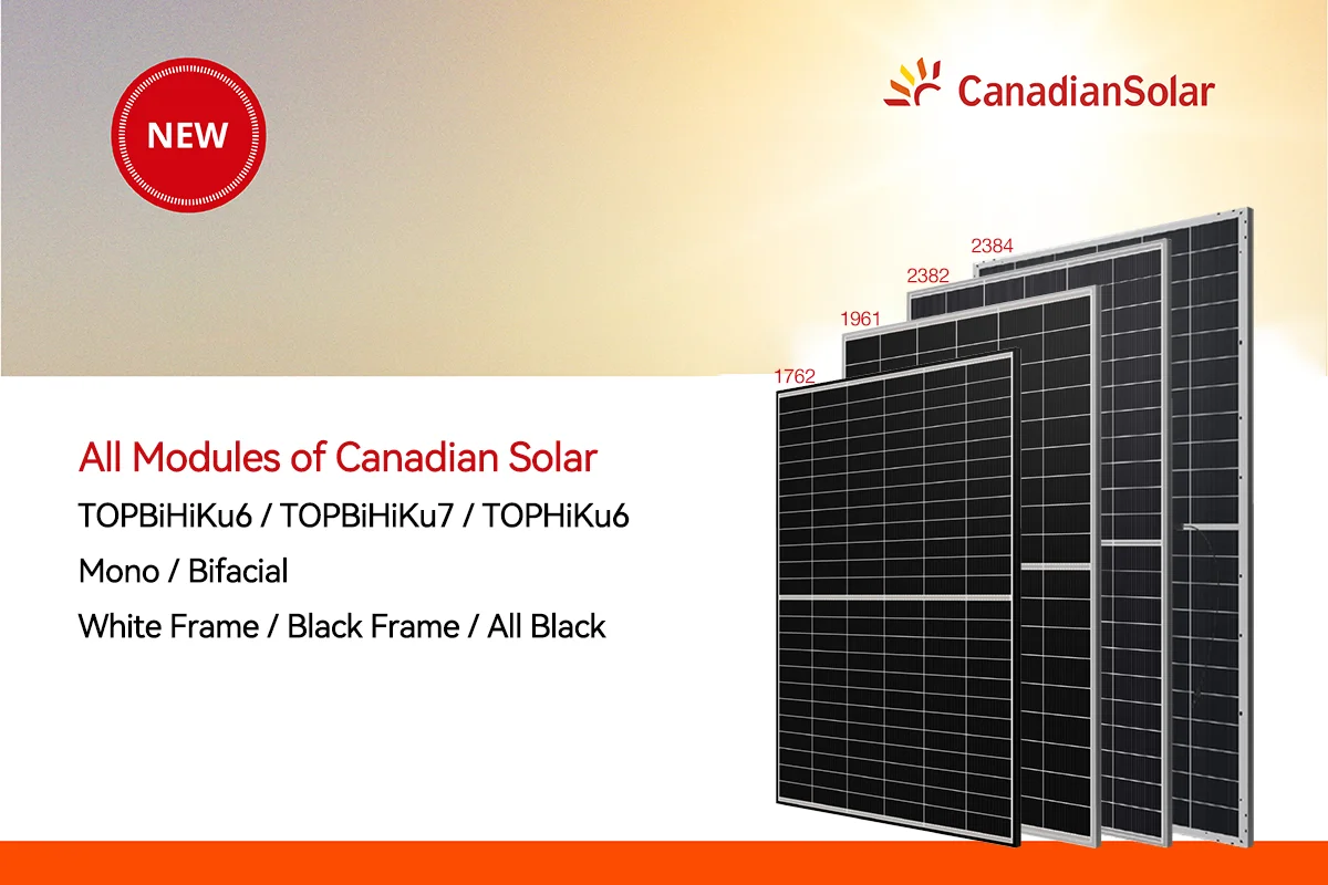 Canadian Solar TOPBiHiKu7 N-type Bifacial TOPCon 680W-705W Solar Panels ...