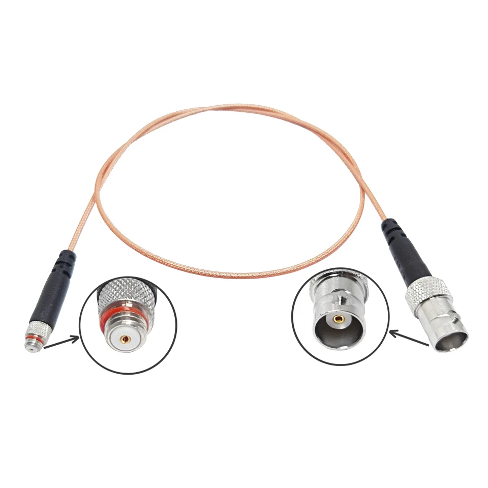 Factory supply BNC Female Jack to 10-32 Female Jack with RG178 RG-178 RF Coaxial pigtail Extension Antenna Cable assembly