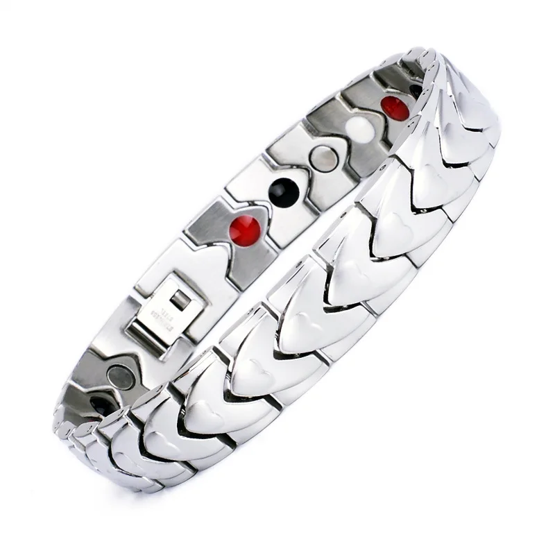High Quality Pure Titanium Bio Magnetic Energy Quantum Strap Ladies Bracelet