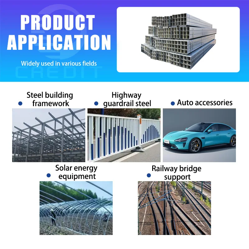 Galvanized Square/Rectangular Steel Pipe Philippines Metro Manila ASTM A500 Building Structure High Strength