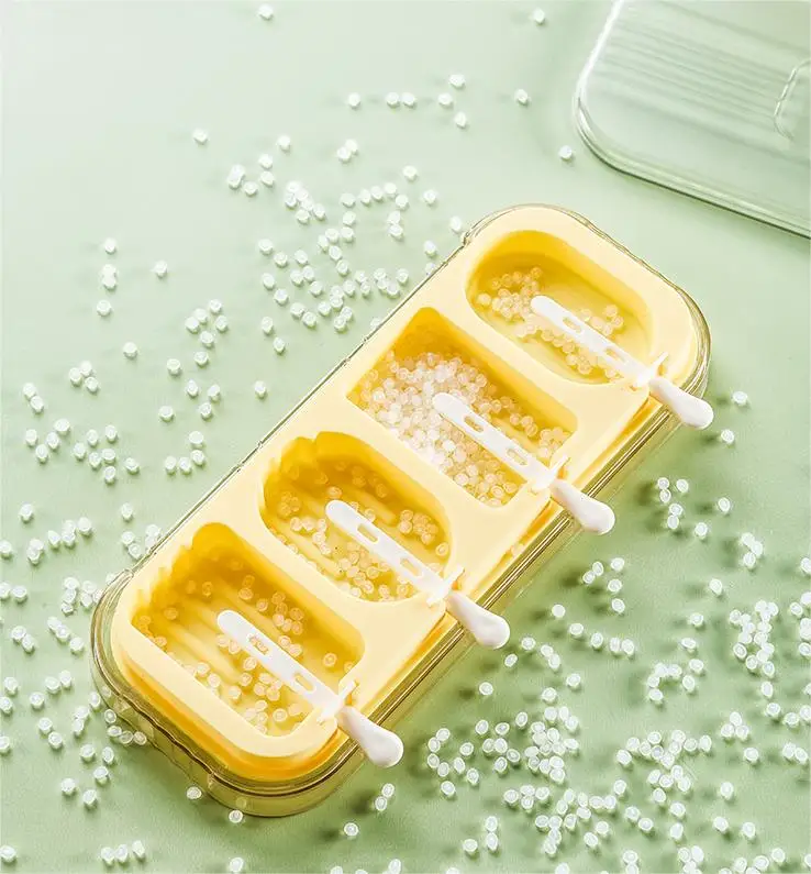 Stackable Summer Ice Pop Molds Easy Release 4 Moulds Ice Lolly Making