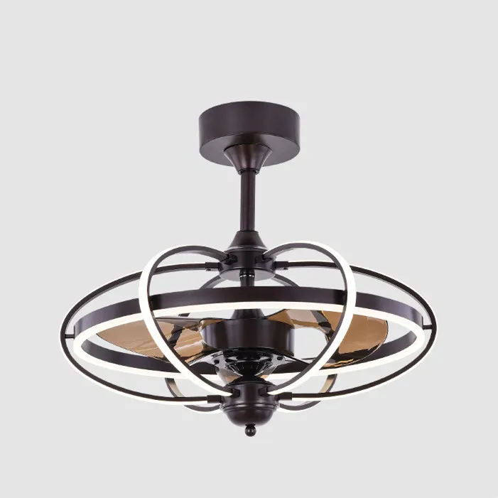 Fan Light Modern Ultra-thin Fan Light with remote control Bedroom Dining Room Led Ceiling Fan Light