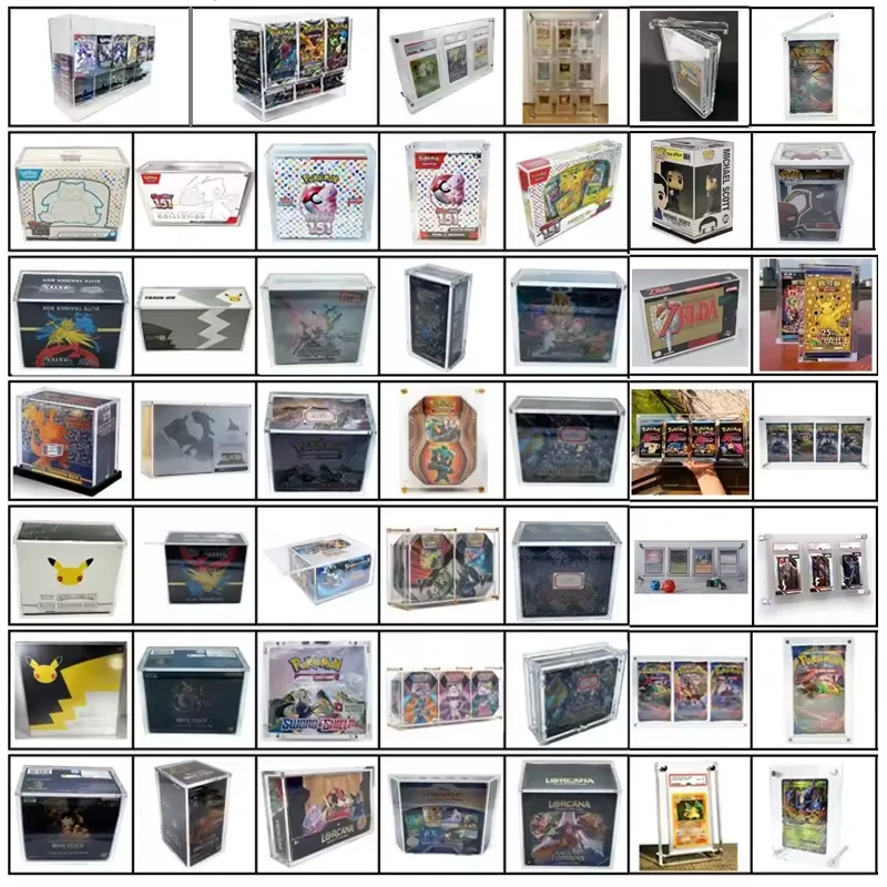 JIHONG Custom Acrylic Box Display Box Case for Jewelry Showcase Acrylic Slid Box for Acrylic case with Hanging Lid