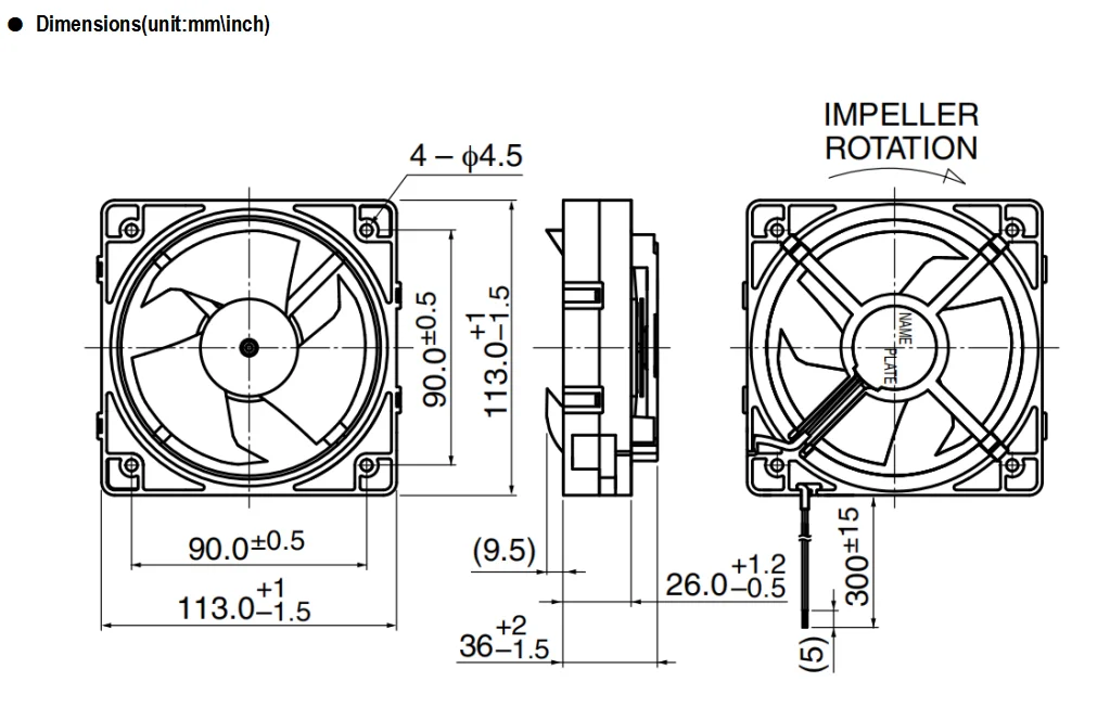 113*37mm 12v Fridge Fan 2900rpm 53cfm Cooling Fan Ip68 Waterproof Slient Box Fan Buy 113*37mm