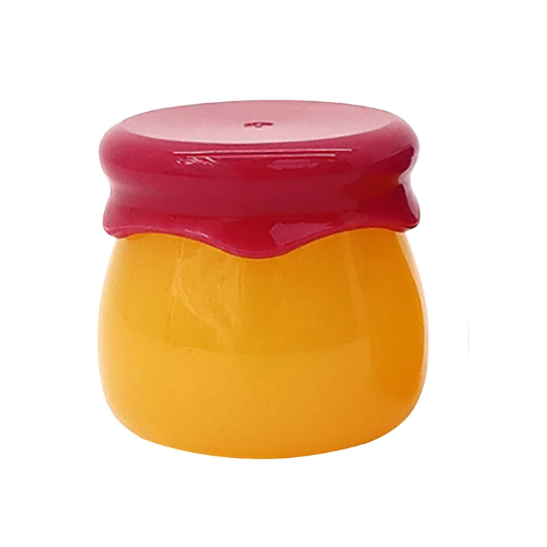 product round lip honey jar 10g lip balm honey balm cream jar lip mask bottle with stick-30