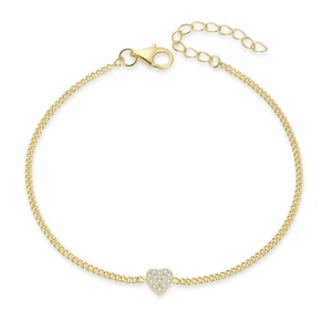 Vendor's Collection 925 Sterling Silver Bracelet Handmade Nickle-Free Metal Gold Plating Gifts Featuring Zircon Ruby Diamond