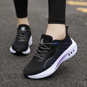 2026 New Factory-customized Wholesale Women's Running Shoes Breathable Mesh Fabric Lightweight Anti-slip Sneaker