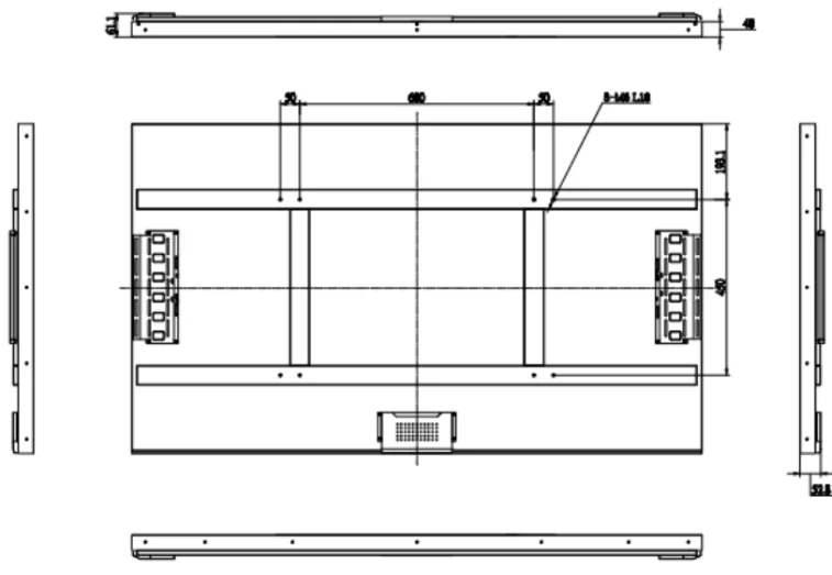 65 Inch 1000-3000 Nit CS-650QUB-N00 LCD panel High Brightness Tft Lcd Module Screen Support 3840x2160 FHD With RTD2513A borad factory