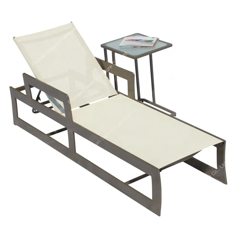 sun lounger with armrest