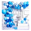 Blu bianco argento