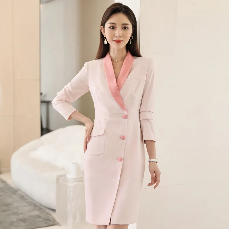 hot pink blazer dress plus size Pink Plus Size Premium Tailored Blazer Dress