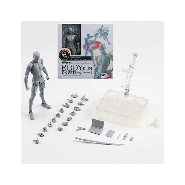 New SHF High Quality PVC Anime Figure Male and Female Action Movebale Figure Body Kun Body Chan Model Toy Doll for Collection