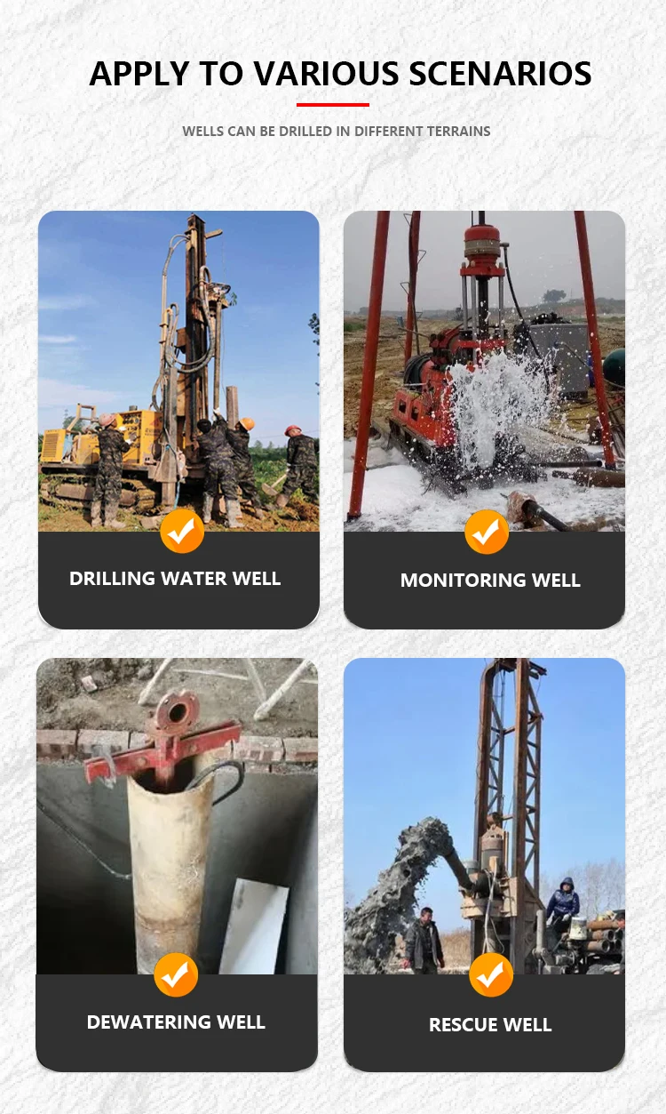 Rotary drilling rig water well drilling rig machine 400m 600m price in us