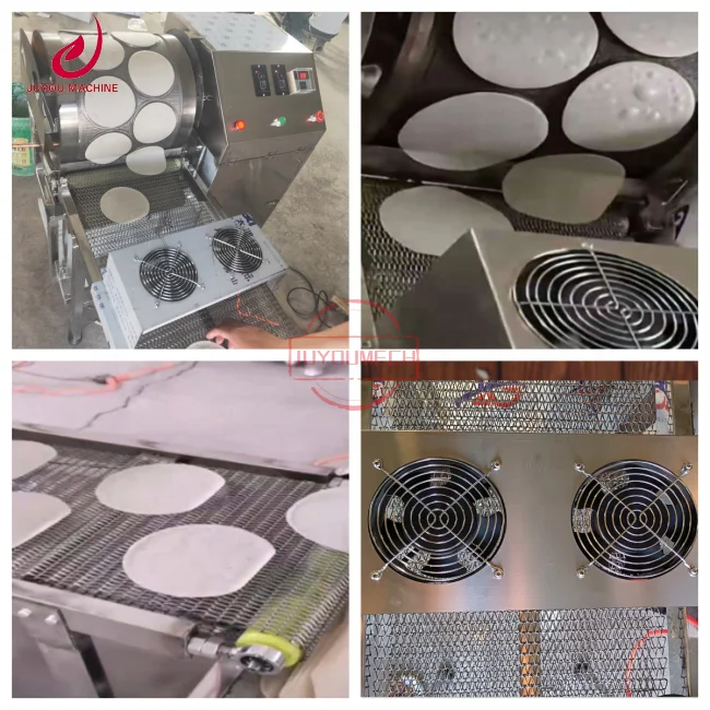 JUYOU Rolling Wrapping Maker Vietnamese Rice Paper Samosa Sheet Automatic Lumpia Wrapper Spring Roll Make Machine
