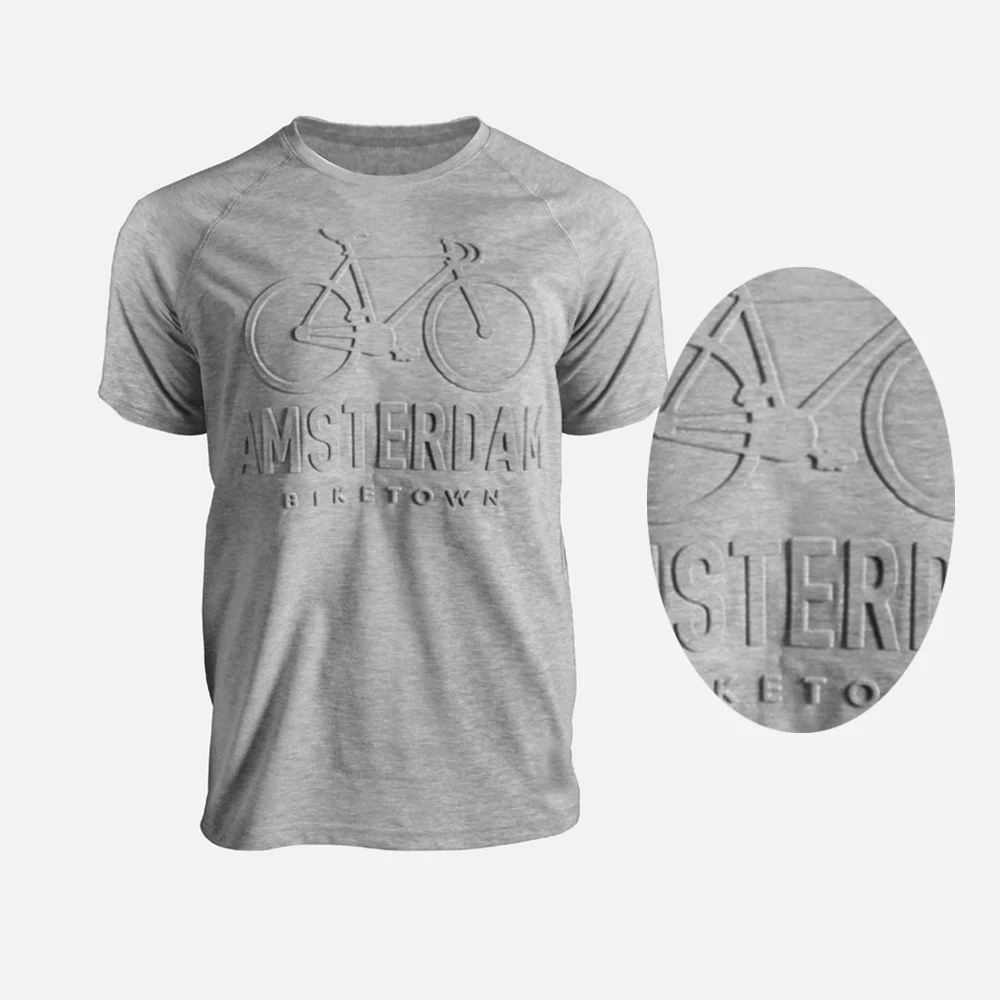 Custom Logo 3d Printing Clothing Tshirt Men Embossed T Shirt Buy