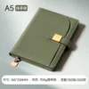 singolo A5 - verde matcha A5 con fibbia quadrata e tasca semicircolare