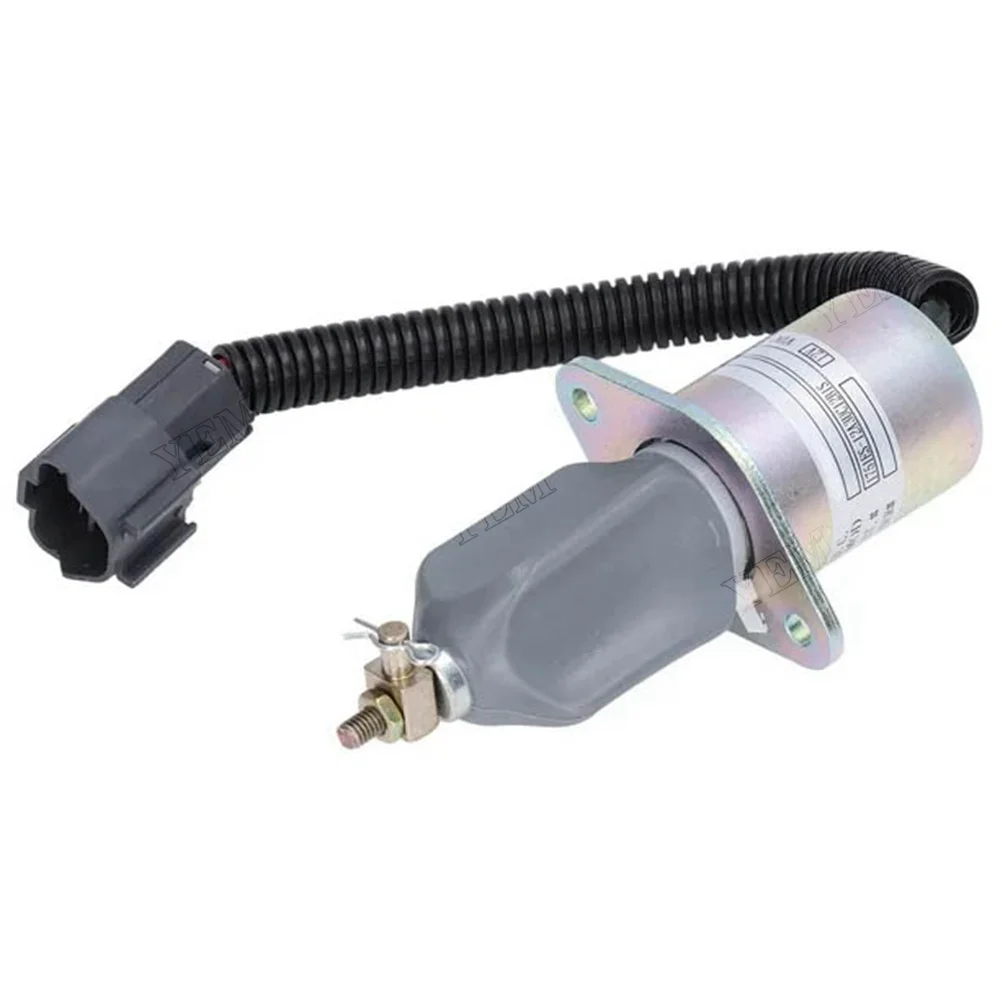 12V 3A Fuel Stop Oil Solenoid Valve 1751ES-12A3UC12BIS for Hyundai R60-5 R60-6 R210-5 R335-7
