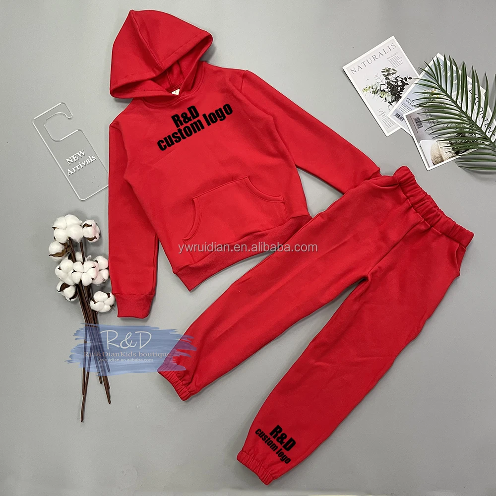 Oem Custom Tracksuits For Kids Unisex Children Tracksuits Training