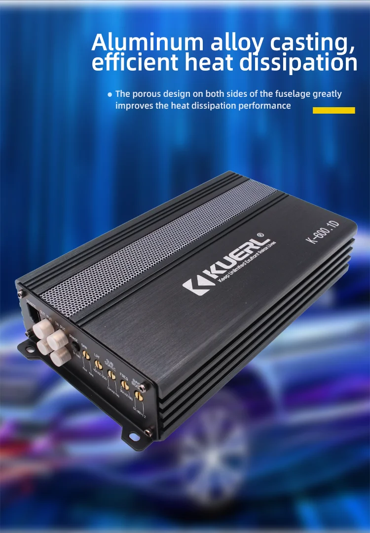 Kuerl New Model 12vmini Speaker Amplifier 600w Big Power 1 Channel