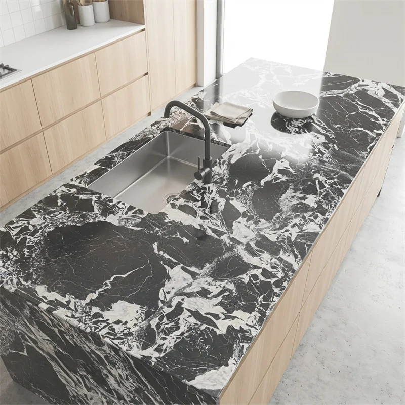 product modern natural stone black marble counter top polished tables marble for kitchen countertops-3