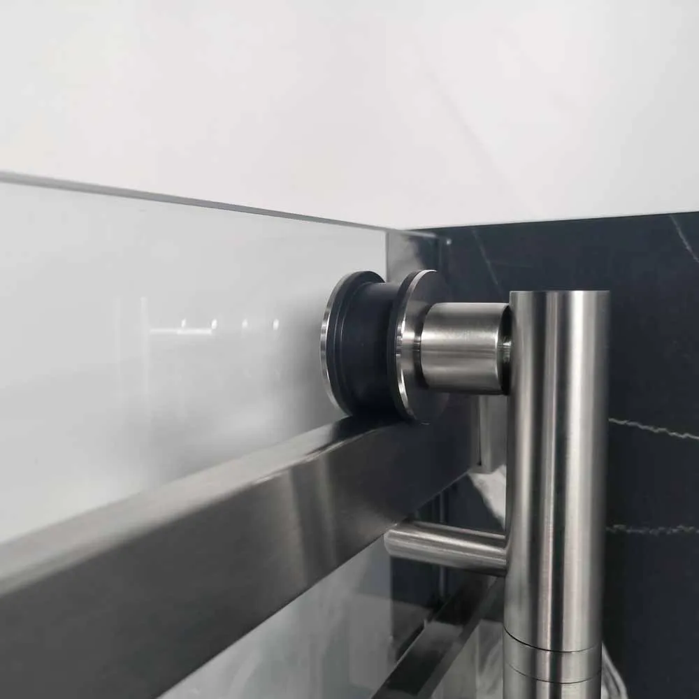 Corner Box Sliding Shower Room Enclosure  Kits Complete With L Shape Hardware with Room Saving and Easy Installation