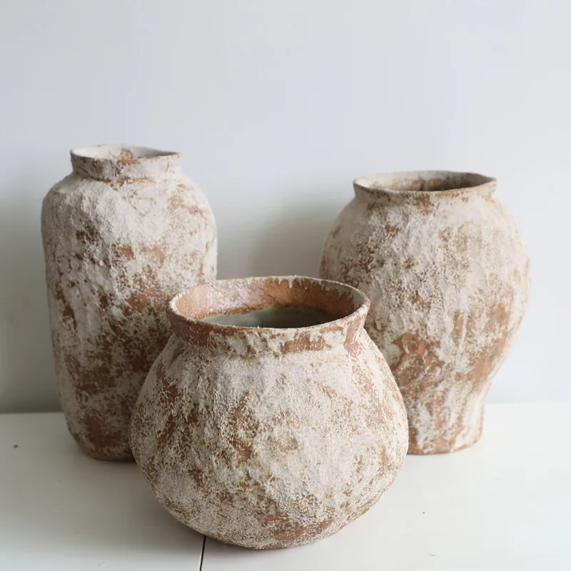 MSH Handmade Bohemian Style Terracotta Planter Pot for Garden Decor