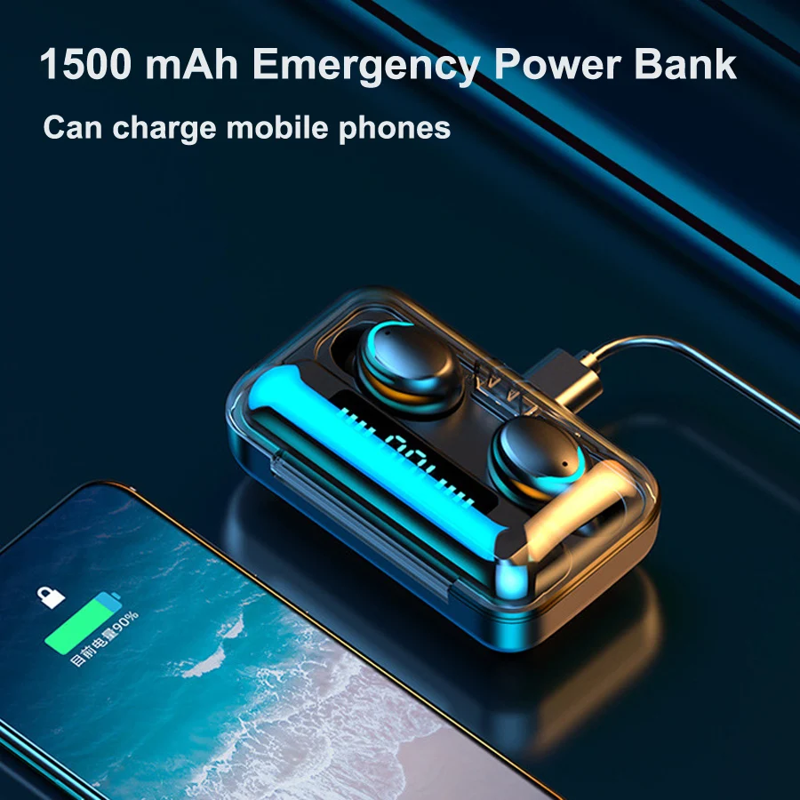 2025 New F9 5C Tws Mini Wireless Earphones Headphones Earbuds With Charging Box