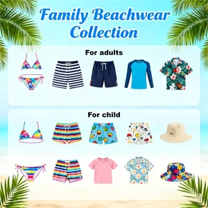 OEM UPF 50+ Sun protection Elastic Waistband Recycled Polyester Performance Swim Boxers Briefs Boy Pool-to-park Swim Trunks