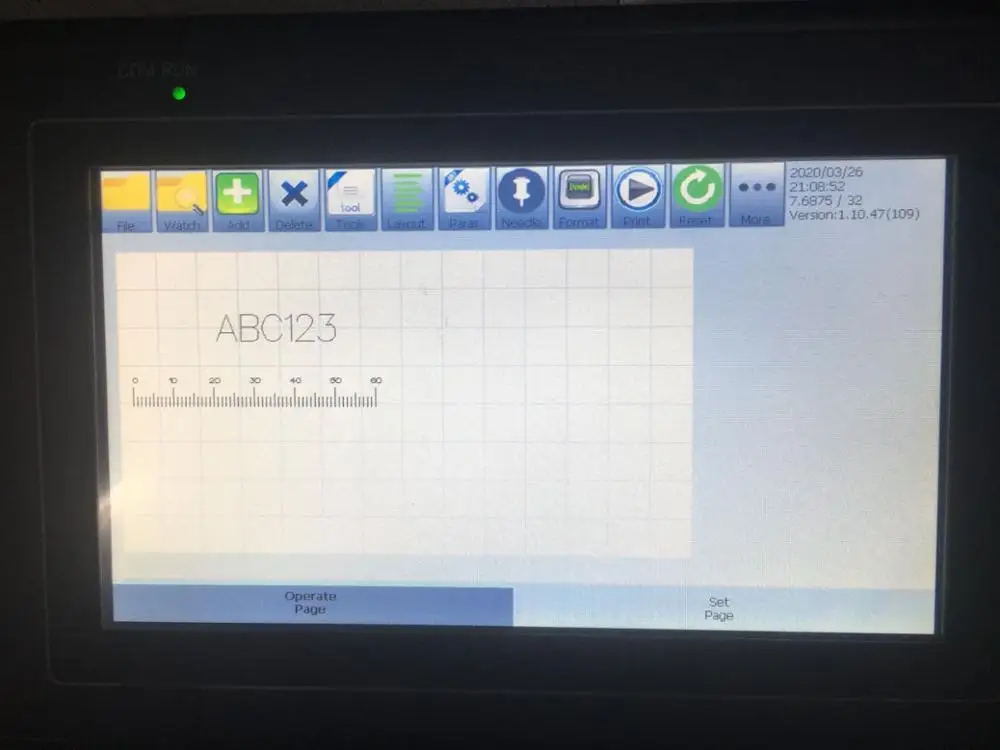 X6 Touch Screen LCD Controller for K3 K2 Thorx6 Dot Peen Marking Machine for Metal Engraving Machinery