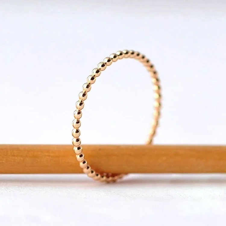 Pure Silver Latest 14k Gold Thin Beaded Ring Design Simple 1gram Gold Ring Without Diamond Buy 1 Gram Gold Ring Latest Gold Ring Designs Simple Gold Ring Without Diamond Product On Alibaba Com