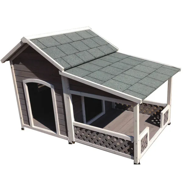Factory Handmade Modular Custom Fancy Removable Roof Pet Cage Shelter Wooden Indoor Dog Houses Cat Kennel Reddish Brown Roof