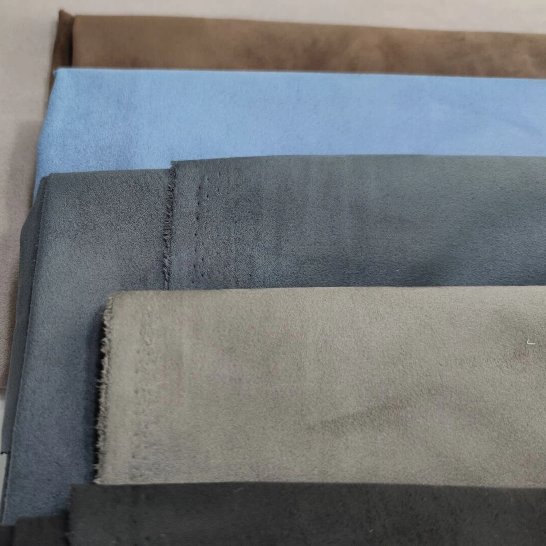 Grade Upholstery Fabric Suede Cloth Knitted Backing for Sofa, Phone Case, Shoes Lining and Jewelry Boxes