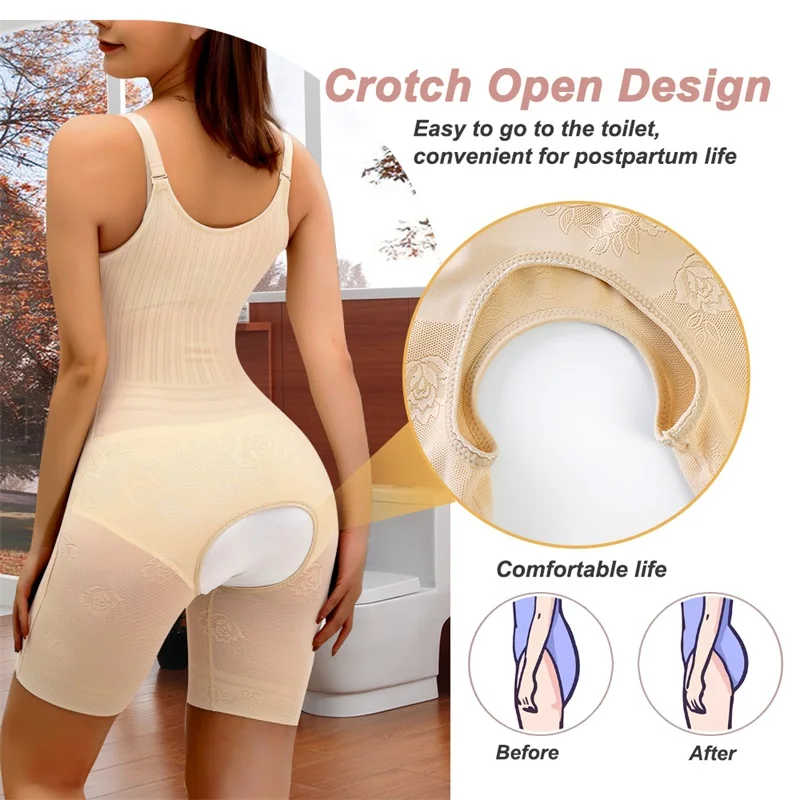 Women Shaper Amincissant Sport Girdle Tummy Waist Trainer Full Body Shapewear Under Bust Control Corset