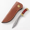Damascus small curved knife log