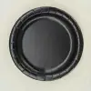 Plato de papel negro de 7 pulgadas * 10 piezas