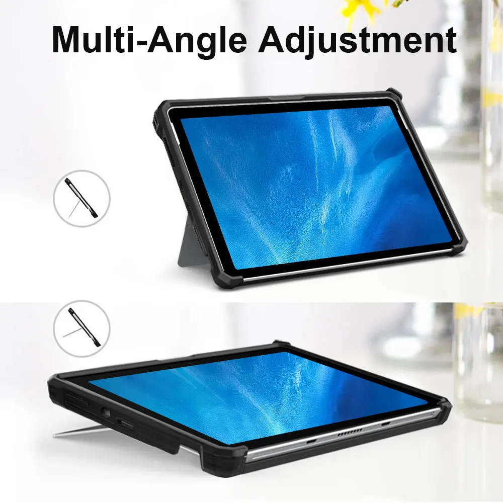 Tpu Pc Tablet Cases For Microsoft Surface Pro 10 9 8 7 6 5 4 3 2 1 Go With Holder Back Clear Protective Anti Drop Pbk186 Laudtec details