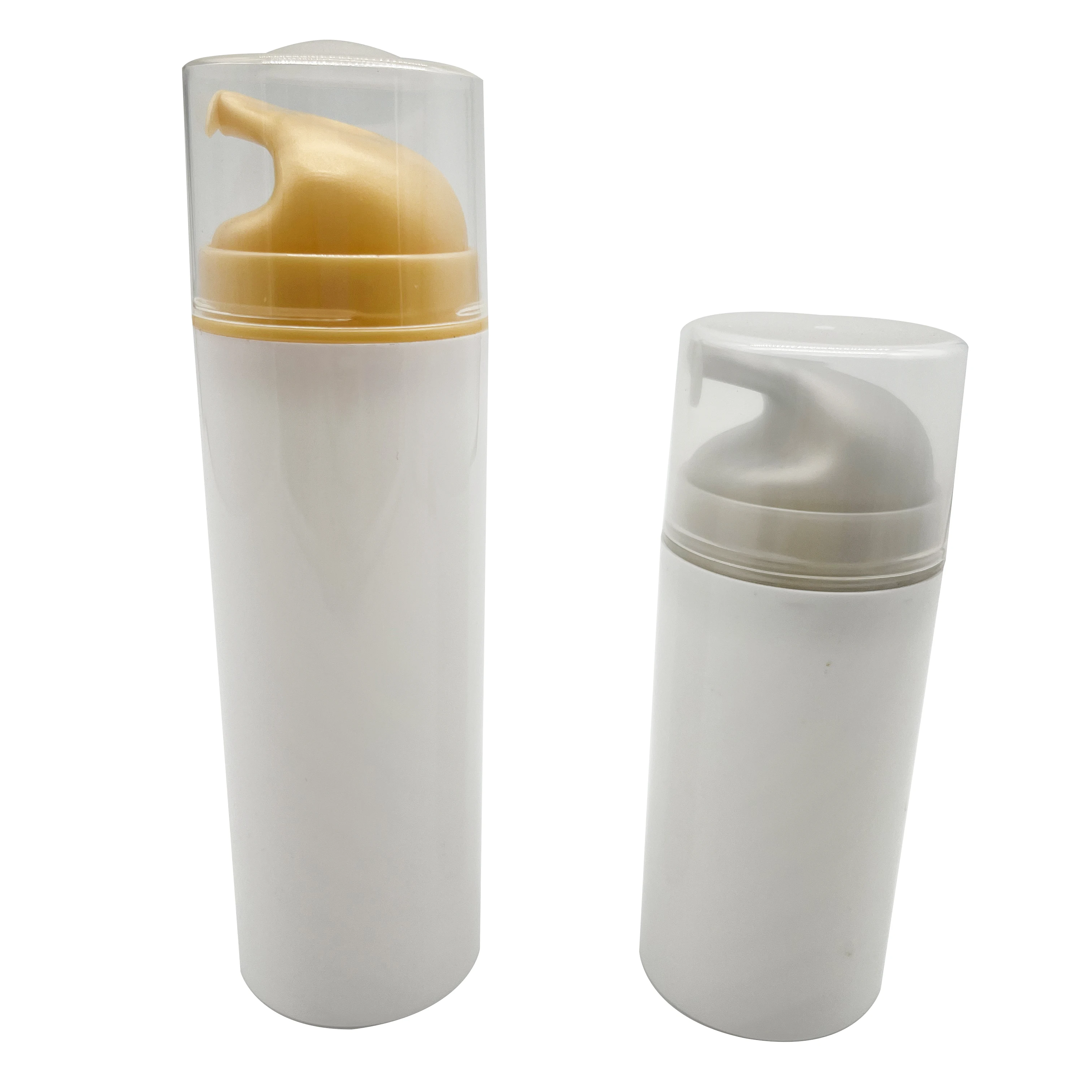 Hot sale 30ml 50ml 100ml 150ml hair oil airless bottle travel sunscreen cream vacuum bottle