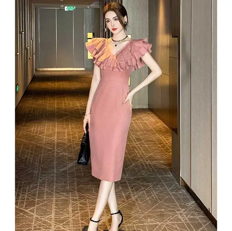 korean formal dress Dark Red Short Sleeves Sweetheart Tulle Prom Dress, A-line Dark Red Fo Cutedressy Sleeve Style Gray Round Neck Tulle Lace
