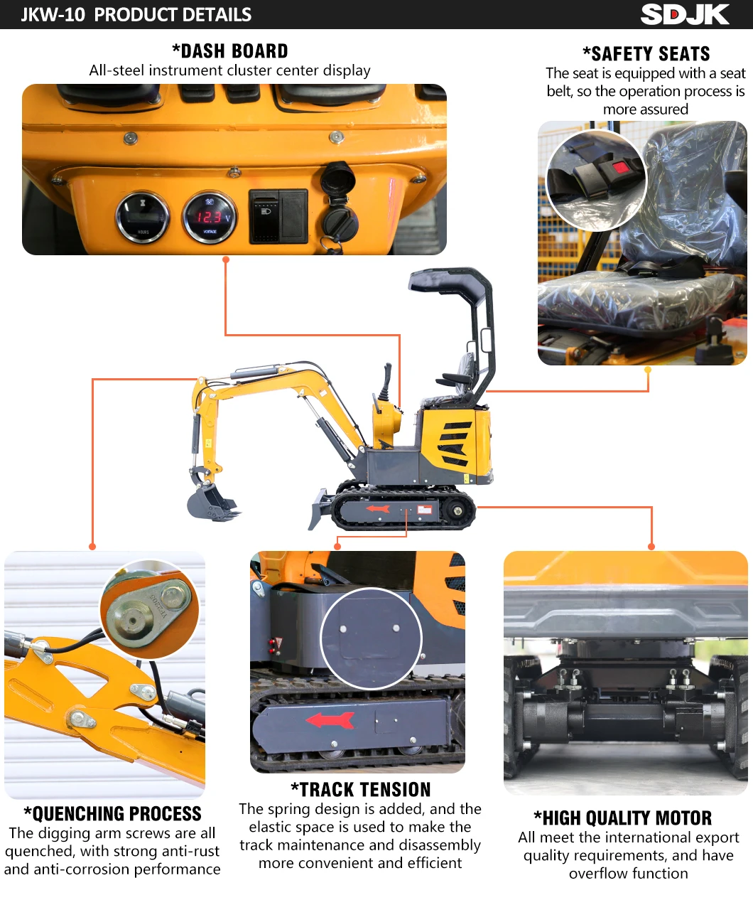 China 1000kg 1 Ton Mini Excavators For Sale 1 Ton Digger Small ...