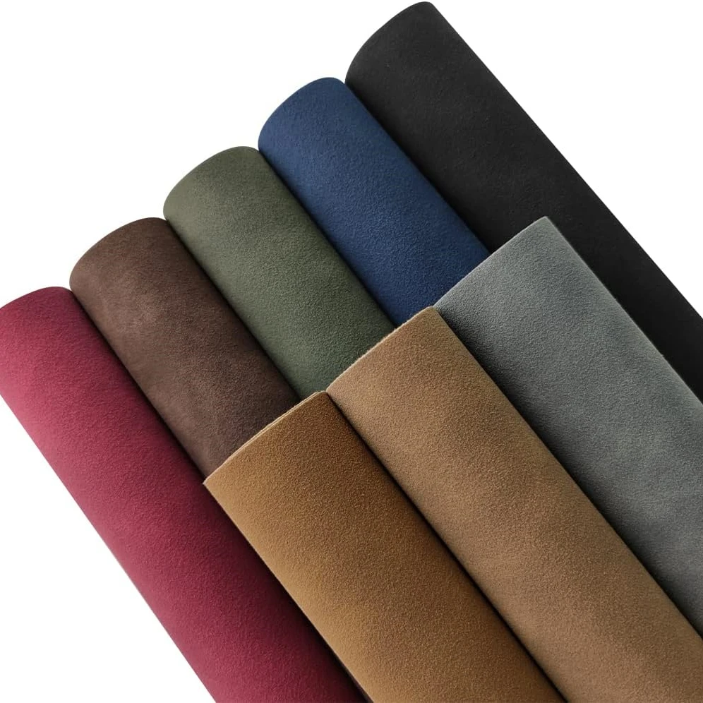 Synthetic Nubuck Leather Versatile Suede Fabric Rolls