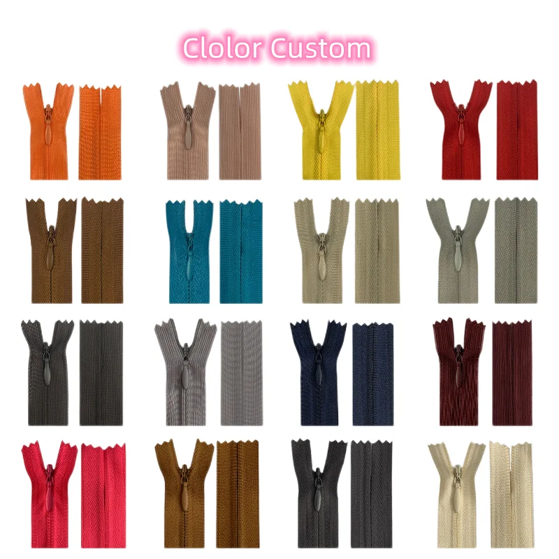Custom Reverse Zippers Invisible Nylon Zipper Lace Tape Buy Reverse Zipper Wholesale,All