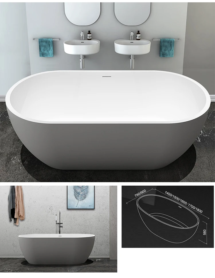 Luxury Portable Bath Tub - Acrylic, Freestanding & Sustainable