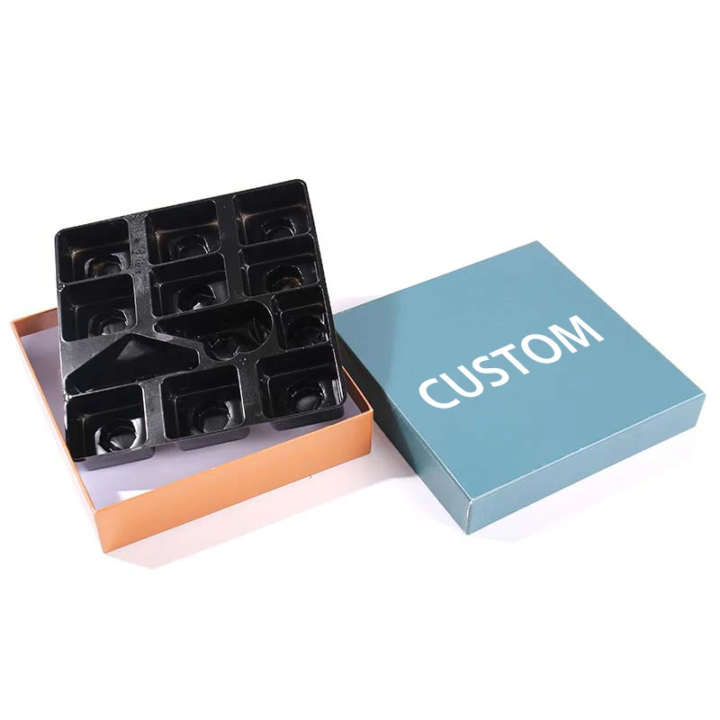 Экологичная роскошная подарочная коробка для шоколада с индивидуальным логотипом, коробка из жесткой упаковки с крышкой и основанием, устойчивая премиальная упаковка для шоколада