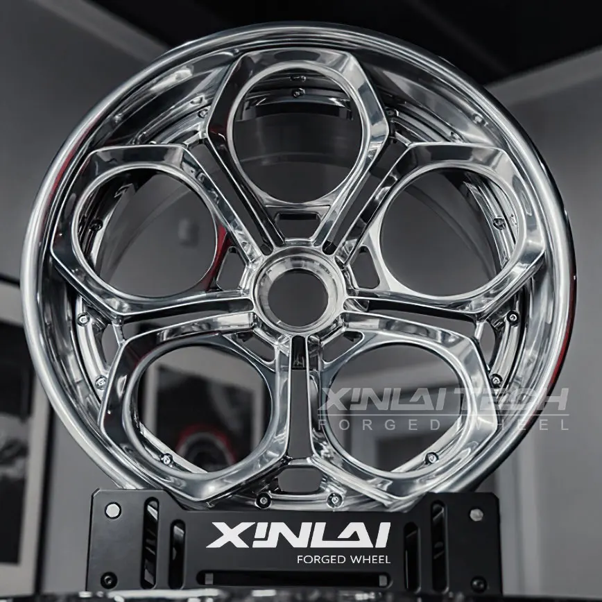 XL 2-Piece Deep Dish Concave Gold Wheel Rim Alloy Forged Wheels 5x114.3 5x120 5x112 Custom Forging Racing Car Wheel - Image 4